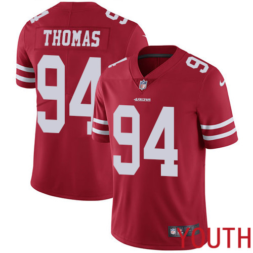 San Francisco 49ers Limited Red Youth Solomon Thomas Home NFL Jersey #94 Vapor Untouchable->youth nfl jersey->Youth Jersey
